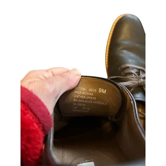 JOSEPH ABBOUD Men’s Black Leather Oxford Lace Up Shoes Size 9 - Picture 5 of 6